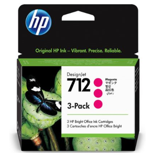 HP 712 MAG INK CART 3PK (3ED78A)