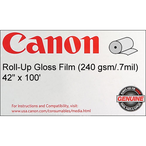 Canon - ROLL-UP GLOSS FILM, 50 X 100- 1 ROLL/BOX