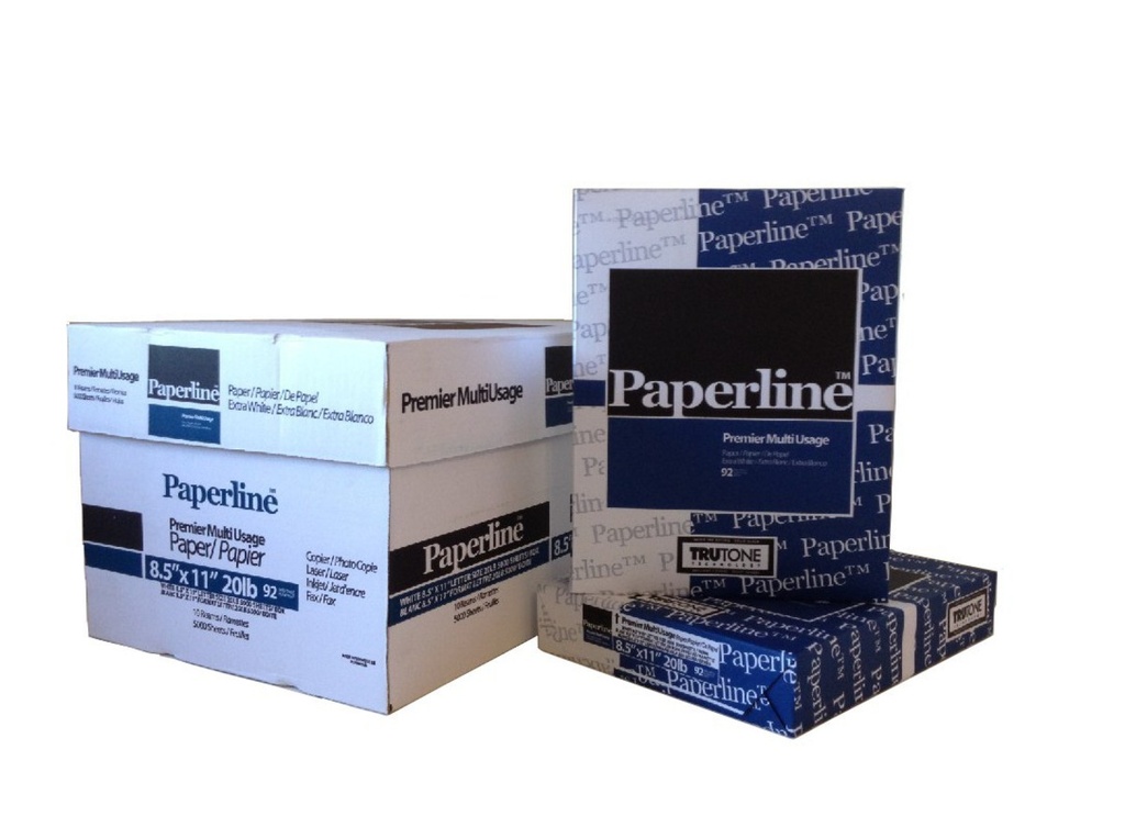 Paperline 20lb Multiuse Copy Paper, 8.5x14, 5000 Sheets
